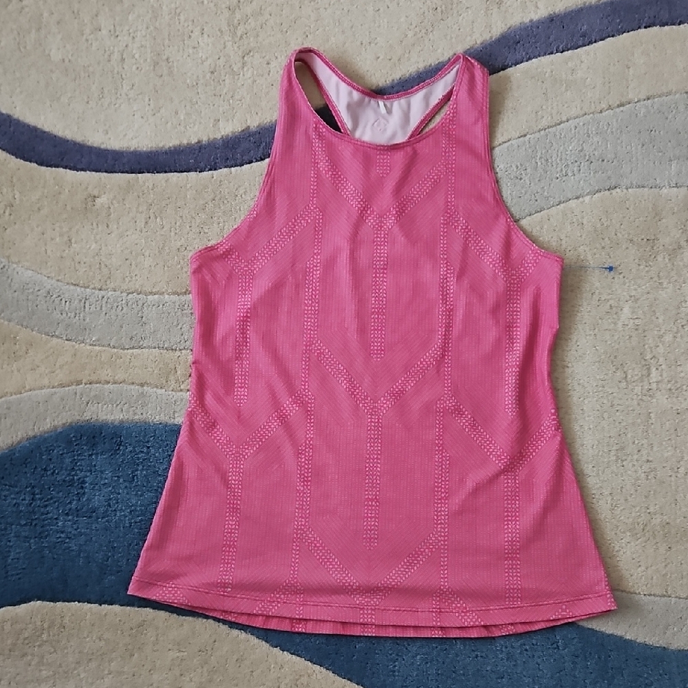 Prana Pink Women's Racerback Tank Top Size Small